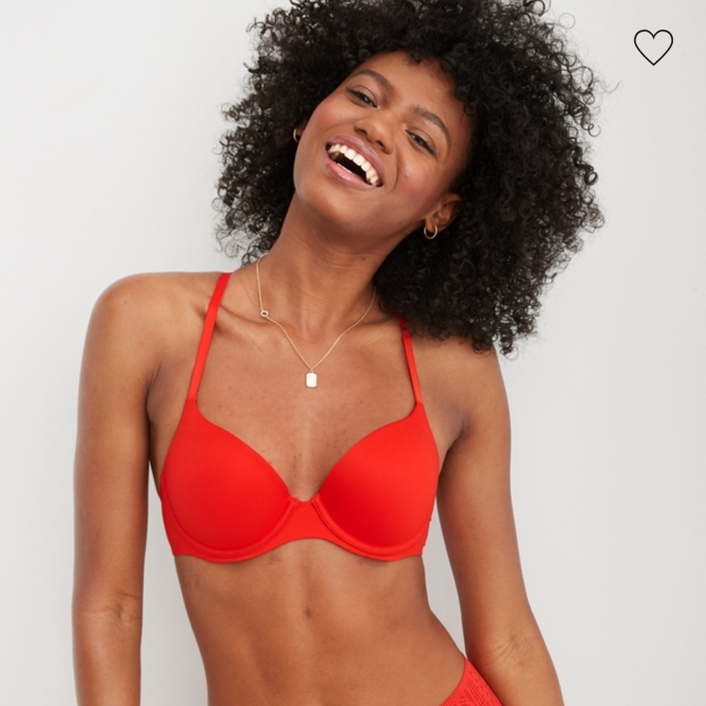 ❤️AERIE REAL SUNNIE DEMI PUSH UP STRAPPY BRA